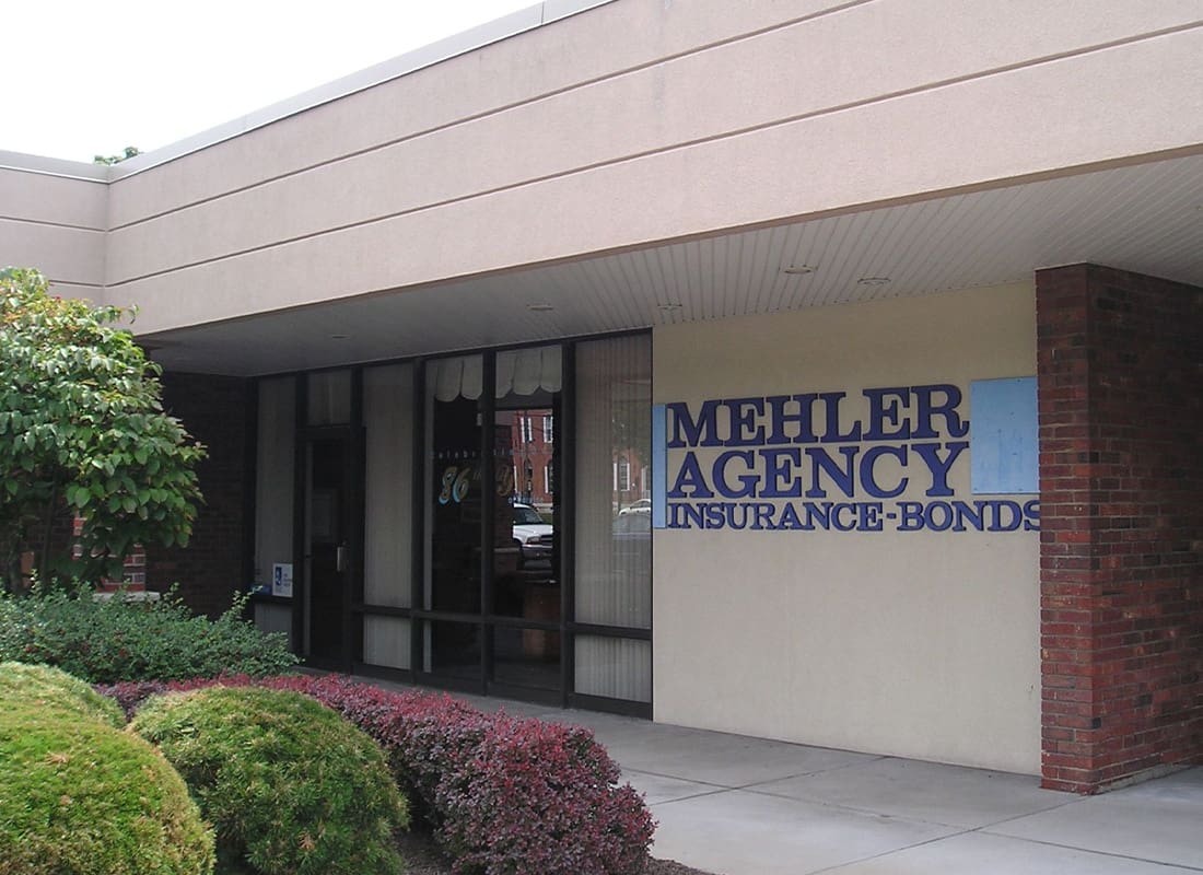 About Our Agency - Front Exterior of the Mehler Insurance Office Building